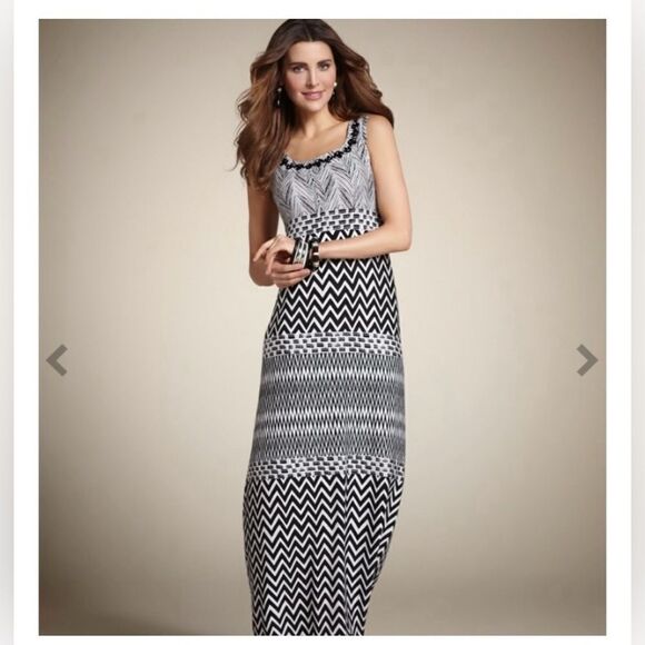NWT Chicos Embellished Tank Maci Dress - Picture 1 of 7